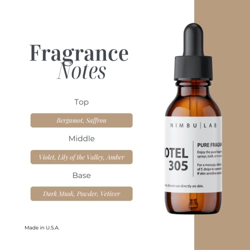 Hotel 305 Oil Diffuser, Essential Oil Diffuser, Air Fresheners For Home - Amber, Violet, Lily Of The Valley, Musk - Hotel Scent Diffuser (.5 Oz/15 Ml) #TOP1