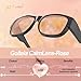 Goiteia FL-Rose Migraine Glasses Fit Over Glasses, Light Sensitivity Glasses for Fluorescent LED Glare/Screen Light/Migraine Relief, Block The Light From The Side