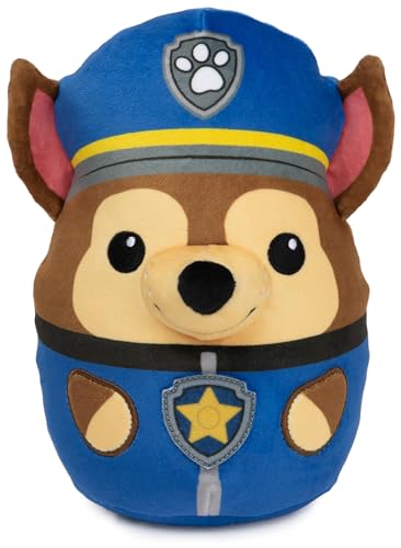 GUND PAW Patrol Trend Squishy Chase, 20 cm - hochwertiges Plüschtier zum Spielen und als Kissen verwendbar, im Original-Look der TV-Serie, empfohlen ab 1 Jahr