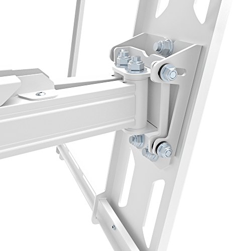 Kanto PDX650W Full Motion Articulating TV Wall Mount for 37-inch to 75-inch TVs | Low Profile with 22" Extension | Integrated Cable Management | Swivel and Tilt Capable | White by Kanto - Used condition - Image 9