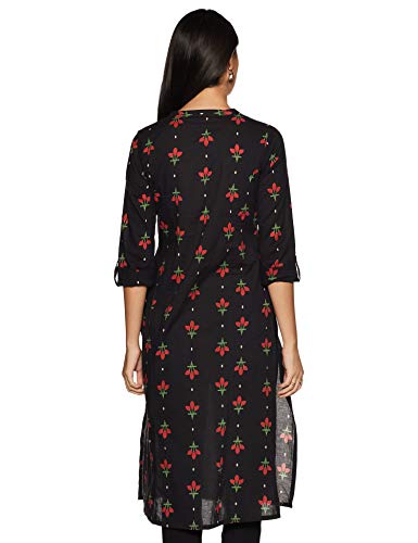 Image of Amazon Brand - Tavasya Women's Cotton Solid Regular Kurti