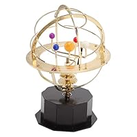 Agatige Solar System Model for Kids, Metal Solar System Planetarium Model Mechanical Rotatable Desktop Solar System Educational Space Science Toy for Teenagers
