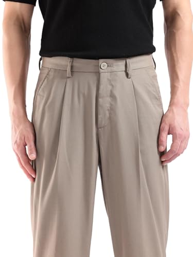 Image of Rare Rabbit Relaxed fit Plain Trouser