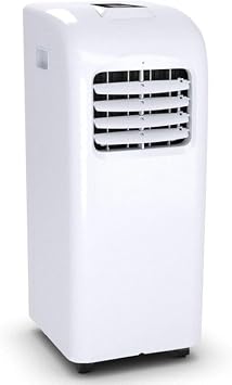COSTWAY Ashrae 8000 BTU Portable Air Conditioner with Remote Control, Energy Efficient for Rooms Up to 400 Sq. Ft, Cooling, Dehumidifying, Fanning, Sleeping Mode, Time Settings, Clear LED Display