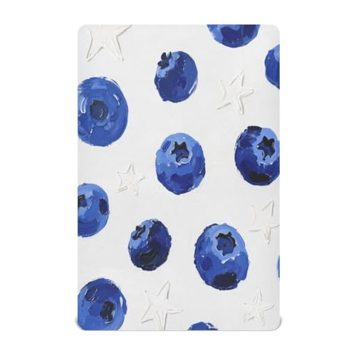 Blueberry Star Housse de matelas en mousseline pour matelas de berceau 132 x 71 cm