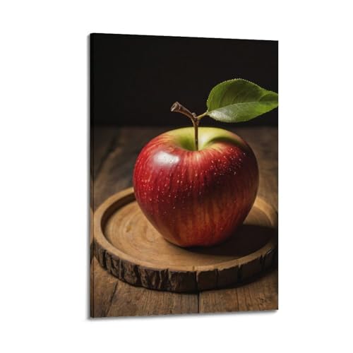 Poster pomme rouge fruit ZHOUKEG suspension murale artistique salon 20 x 30