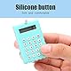 VBESTLIFE -Taschenrechner, tragbar, PVC, 8-stellig, elektronischer Taschenrechner mit Silikonknöpfen und Schlüsselanhänger-Schnalle für Kinder, Studenten