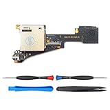 ElecGear 交換用ゲームおよびマイクロSDカードリーダー、 Switch有機ELモデルHEG-001対応のゲームカード&TFメモリカードアダプタースロットPCBモジュール、修理部品ツールキット付属