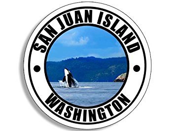 GHaynes Distributing Magnet Round SAN Juan Island Washington Magnet(wa rv Travel Resort) 4 x 4 inch