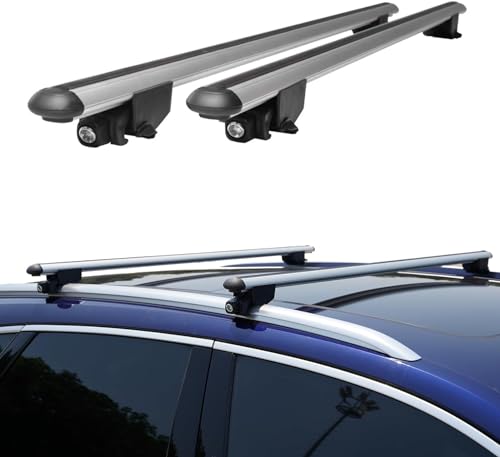 Roof Racks Cross Bars for Subaru Forester Legacy Outback 2000 2024 Aluminum Roof top Cargo Box Tent Bike Kano Basket Carrier Gray Aluminum
