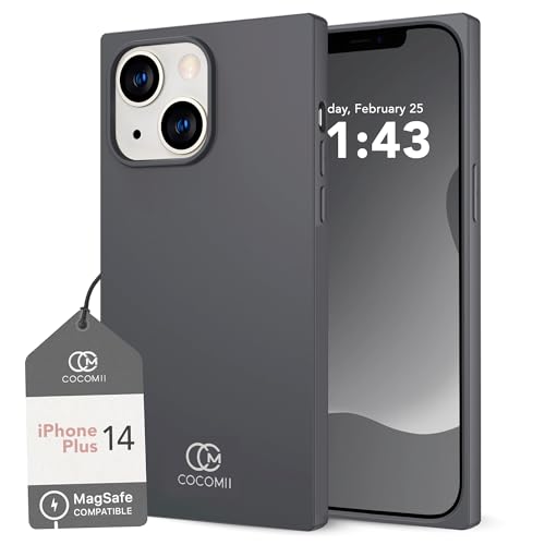 Image of COCOMII Rectangle for iPhone 14 Plus /15 Plus Case, Matte Graphite Silicone