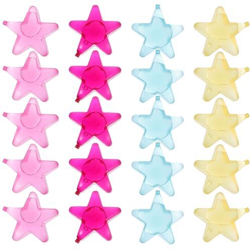 Housoutil 24Pcs Reusable Whiskey Ice Cubes Star-Shaped Rapid Freeze Cooling Stones for Wine and Drinks, Easy to Clean, Wear-Resistant Whiskey Supply for Home Bar and Lunch Cooler