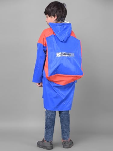 Image of Dollar Rainguard Kids' Full Sleeve Solid Long Raincoat With Adjustable Hood and Pocket