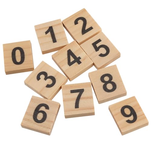 1200 piezas mini fichas numéricas de madera pequeña miniatura 4