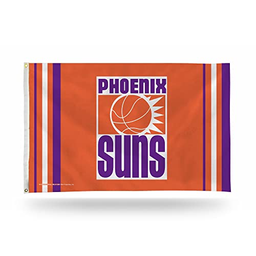 Rico Industries NBA Phoenix Suns Retro 3' x 5' Banner Flag 3' x 5' Banner Flag Single Sided - Indoor or Outdoor - Home Décor