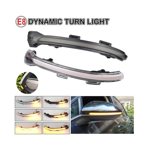 Luz de señal de giro dinámica LED con parpadeo secuencial para Golf 7 2