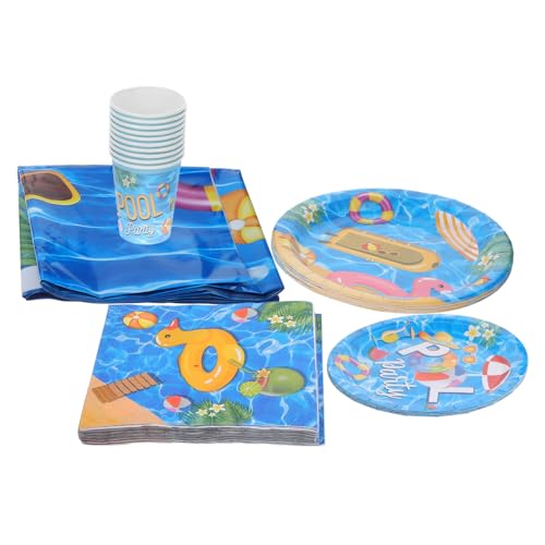 LABRIMP 1 Conjunto De Suprimentos Para Festas Temáticas De Praia Conjunto De Piscina De Verão Para 2