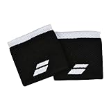 Babolat Logo Wristband für Erwachsene, Unisex, Schwarz/Weiß (Schwarz), Einheitsgröße