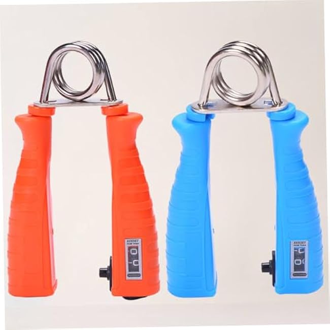 BESPORTBLE 2Pcs Hand Gripper Arm Wrist Exerciser Fitness Grip Strength Trainer with Handle for Gym and Daily Forearm Strengthening Random Color