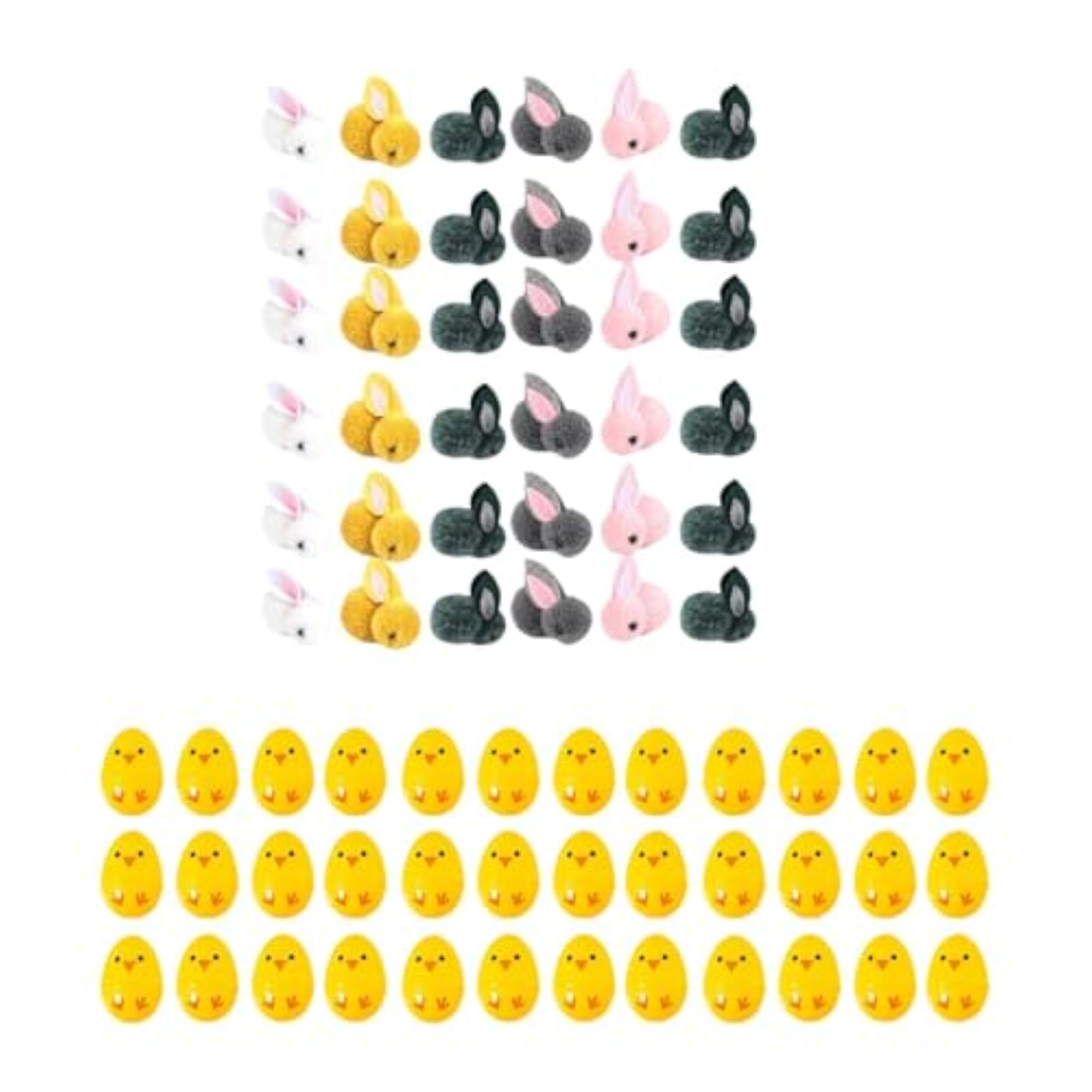 Easter Eggs with Bunny Toys Decorative Stuffers Set