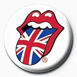 Producto de calidad. Rolling Stones - Insignias de la Bandera británica (2,5 cm)