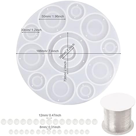 NA Woohome Wind Chimes Resin Mould Resin Kit, Wind Chimes Epoxy Resin Molds with Craft Supplies for Create Art DIY Wind-Bell Decorations, Home Decor