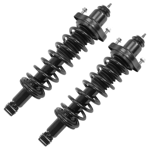 Image of Detroit Axle - FWD 6pc Suspension Kit for 2002-2007 Mitsubishi Lancer 4 Front Rear Ready Struts with Coil Spring 2 Front Sway Bar Links 2003 2004 2005 2006 Replacement