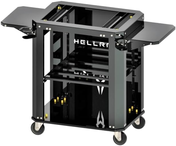 OPMOD HellRazr YAMA Charcoal Grill Cart, Black, YAMA-A-CT-01