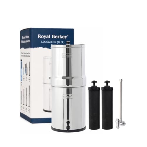 Royal Berkey 3.25 Gal Gravity Water Filter System with Water...