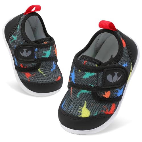 Image of FEETCITY Baby First Walking Shoes Boys Girls Infant Crib Shoes Breathable