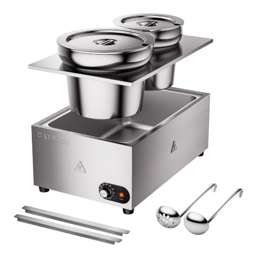 CAMMOO 20qt 2-in-1 Electric Soup Warmer