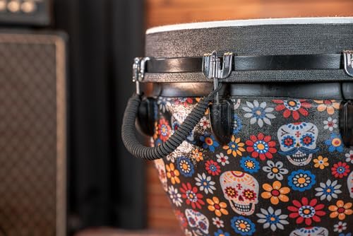 Meinl Percussion Jumbo Djembe Instrument - Sehr große Handtrommel - Mechanisches Stimmsystem - Durchmesser 14 Zoll - Kunststoff, Mehrfarbig (JD14DA)