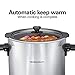 Hamilton Beach Sear & Cook Stock Pot Slow Cooker with Stovetop Safe Crock, Large 10 Quart Capacity, Programmable, Silver (33196)