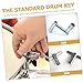 3pcs Drum Keys Set Durable Tuning Wrenches for Drummers Z-shaped T-shaped Square Hole Tools Essential Drum Regulator for Quick Adjustments