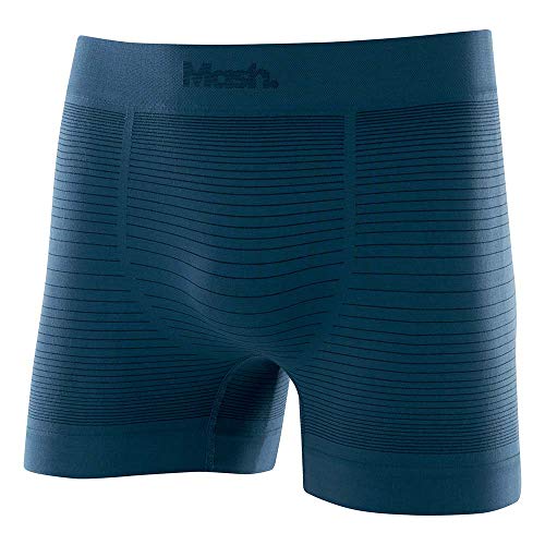Cueca Boxer S/Costura Listr.Irregular, Mash, Masculino, Azul Diesel, G