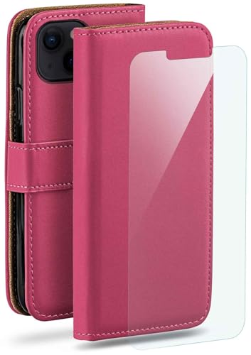 Étui iPhone 14 Plus moex rose avec porte-carte et support vidéo