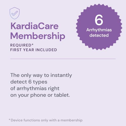 Image of KardiaMobile 6L Max EKG Monitor, Includes One-Year KardiaCare Membership, FDA-Cleared Heart Monitor, Medical-Grade Results in 30 Seconds, Unlimited Recordings, Works with Smartphones and Tablets