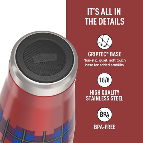 Image of THERMOS + Duke Cannon, Stainless Steel Tumbler with Slide Lock, 18 Ounce, Rise & Grind