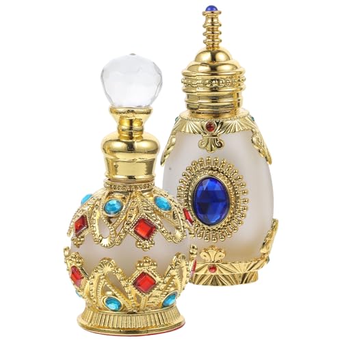 MALUGOGO 2�� �K���X�� �����r �S�[���h 15ml �l�ߑւ��\ �G�b�Z���V�����I�C�� �ۑ��r �X�p�p �h���b�V���O�e�[�u���p