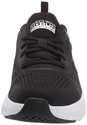 Skechers GO RUN ELEVATE Tênis, Feminino, Preto/Branco, 37