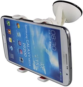 Double Clip 360 Degree Rotation Windshield Car Mount Cradle Holder System for Cell Phones iPhone 6/5s/5c/5/4s/4 iPod Touch Samsung Galaxy S5/s4/s4 Car Mount Samsung Galaxy Note Nokia Motorola Blackberry HTC One/one X Droid Razr Cell Phones and GPS Tablet