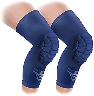 Bucwild Sports Knee Pads/Padded Compression Pro Knee Sleeves (1 Pair) Youth & Adult