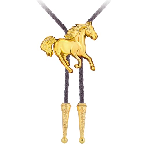 Image of Jeilwiy Bolo Tie for Men, Western Bolero Tie Cowboy Ties Native American Cowgirl Bolo Tie Accessories for Men Women