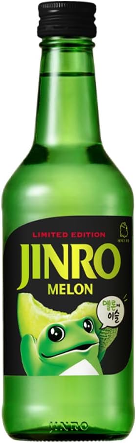 Jinro Chamisul Korean Soju Fruity Flavours Bundle Set 350ml (Set of 5) | Assorted Fruit Soju Gift Set With 2 Shot Glasses | Refreshing Korean Party Drink For BBQ, Picnic & Match Nights