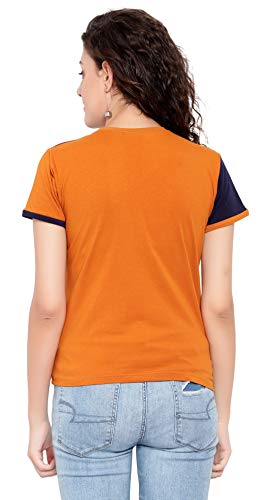 Image of DHRUVI TRENDZ Women's Regular Fit Tops | T Shirt for Women | Tops for Jeans for Women | Tops for Women | Western Tops for Women Stylish | T-Shirt for Women