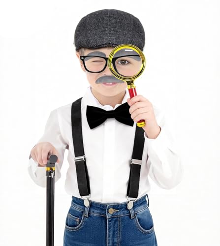Disfraz para niño de anciano para celebración escolar miniatura 2