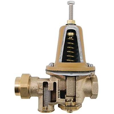 Watts LFU5B-Z3 Series 2 Lead-Free Cast Copper Silicon Alloy Water Pressure Reducing Valve, NPT Female Union Inlet x NPT Female Outlet, Adjustable Pressure 25 to 75 psi, Maximum 300 psi