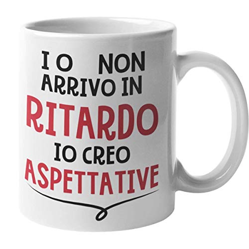 CHEMAGLIETTE! Tazza Stampata Divertente Idea Regalo Mug Simpatica Con Stampa Aspettative