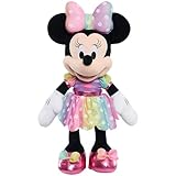 Disney Junior Minnie Mouse Bows-A-Glow Music and Lights Feature Plush Stuffed Animal, Officially Licensed Kids Toys for Ages 3 Up, Gifts and Presents, Amazon Exclusive