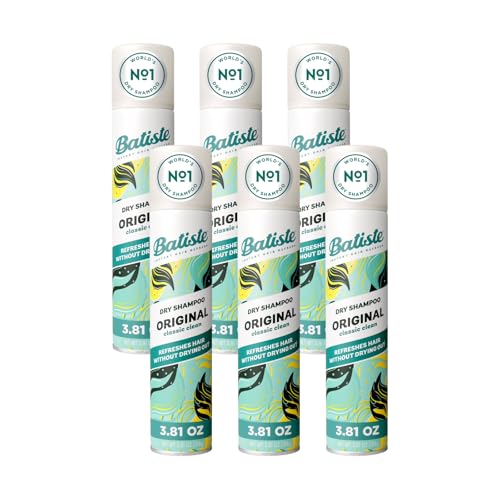 Batiste Original Dry Shampoo, Absorbs Oil & Grease, Classic Clean Scent, 3.81 oz